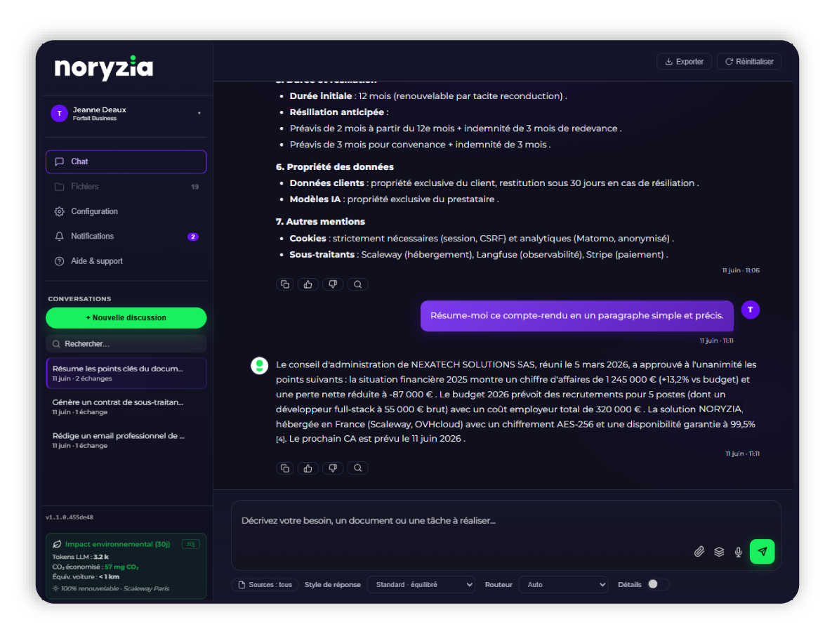 Interface Noryzia